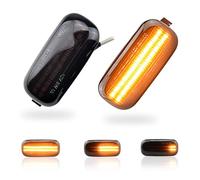 MKptopia LED dynamique marqueur latéral clignotant séquentiel compatible avec Au-di A3 S3 8P A4 RS4 Noir (version mise à jour)