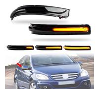 MKptopia Lot de 2 clignotants dynamiques, clignotants à LED, lumière de miroir, lampe à répétition latérale, accessoires de voiture Compatible avec Be-nz A B Classe W169 2008-2012, W245 2008-2011