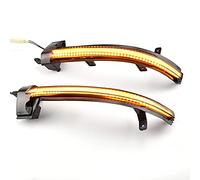 MKptopia Lot de 2 clignotants dynamiques compatibles avec V-W Toua-reg II MK2 7P 2010-2018 Indicateur de rétroviseur latéral LED-Jaune