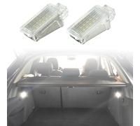 MKptopia Lot de 2 lumières LED pour porte de courtoisie d'espace pour les pieds pour coffre, compatible avec Au-di A3 8P A4 B6 B8 A5 A6 C5 A8 Q5 Q7 TT, compatible avec VW GTi/Golf EOS Be-etle