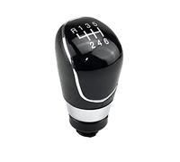 MKptopia Poignée de vitesses à 6 vitesses Noir HandBall Compatible avec Fo-rd Fo-cus 2 MK2 FL C-MAX 2006-2011 MK3 MK4 MK7 Galaxy