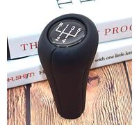 MKptopia Pommeau de levier de vitesse de voiture Pommeau de levier de vitesse en cuir compatible avec B-MW E30 E32 E34 E36 E38 E39 E46 E53 E60 E63 E83 E84 E90 E91-tête ronde-5 vitesses