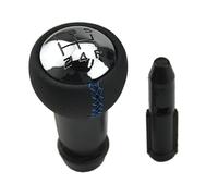 MKptopia Pommeau de levier de vitesse en cuir compatible avec Peu-geot 106 107 205 206 207 306 307 308 Cit-roen-ligne bleu