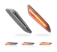 MKptopia Voyant latéral LED dynamique clignotant, 2 pcs clignotants, compatible avec 147156 Fi-at E-gea T-ipo 356 Lan-cia De-lta Yps-ilon-Cristal blanc