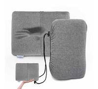 MKS. Coussin de camping ergonomique avec mousse à mémoire de forme, 30 x 40 cm, coussin en mousse à mémoire de forme pour les déplacements
