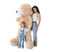 MKS. Nounours Géant XXL 200 cm | Peluche Ultra Douce et Moelleuse | Grosse Peluche Cadeau pour Enfants & Adultes | Doudou Géant Déco Chambre, Anniversaire, Saint-Valentin | Marron