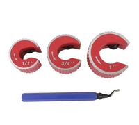 MKSDJFKA Ensemble de coupe-tubes en cuivre avec coupe-tubes 1/2" 3/4" 1", outil de coupe automatique de tube en cuivre, kit de coupe multifonction pour conduites de frein automobile,