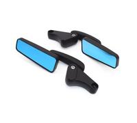 MKSZY Rétroviseur Latéral Universel en Verre Bleu pour Moto pour Pulsar NS200 8 10 Mm