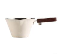 MKTOLHUS Balance graduée de précision 100 ml | 100 ml en acier inoxydable pour verre à shot expresso, poignée en bois, outil de brassage de précision pour la cuisine