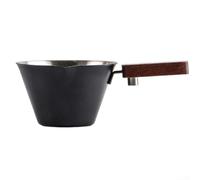 MKTOLHUS Balance graduée de précision 100 ml | 100 ml en acier inoxydable pour verre à shot expresso, poignée en bois, outil de brassage de précision pour la cuisine