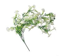 MKTOLHUS Fleurs artificielles à suspendre Morning Glory - 75 cm - Vigne artificielle réaliste avec feuilles d'eucalyptus - Plantes artificielles en soie pour extérieur, intérieur, mur, porte, clôture