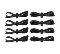 MKTOLHUs Lot de 8 attaches robustes et réglables en PVC pour support de plantes, adaptées pour les arbres, arbustes, jardins, cours, et organiser les fils et outils d'intérieur (30 x 1,3 cm)