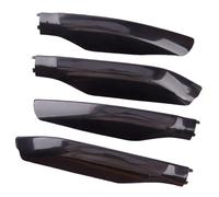 MKVAXR 1 Ensemble de Capuchons de Coque Noirs for Barres de Toit de Voiture, for Toyota, for Land Cruiser Prado FJ150 2010-2015 2016 2017 2018 en Plastique ABS Galerie de Toit pour Voiture