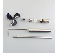 MKVAXR 1 jeu d'assemblage d'arbre de bateau RC 4mm, manchon d'entraînement, Joint Cardan d'hélice, écrou M4, for modèle à monter soi-même Arbre d'entraînement d'hélice marine(L20cm motor 6mm)