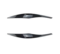 MKVAXR 1 paire de sourcils phares voiture, garniture paupières, for série 3 E90 E91, autocollants, décoration extérieure, modification Film teinté pour phares E90(Carbon Fiber)
