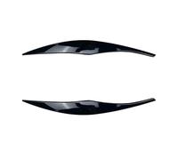 MKVAXR 1 paire de sourcils phares voiture, garniture paupières, for série 3 E90 E91, autocollants, décoration extérieure, modification Film teinté pour phares de voiture(Schwarz)