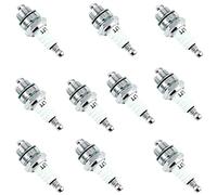 MKVAXR 10 pièces Bougie d'allumage L7t, for STIHL, Taille-haie Tondeuse souffleur pièces de tronçonneuse remplacer L7T BM6A BPMR7A RCJ6Y RCJ7Y WSR5F Bougie d'allumage pour Tondeuse à Gazon
