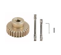 MKVAXR 1X Meilleure vente 48DP 3. 175 mm 28T pignon de moteur 2 pièces arbre transmission CVD 90-130 110-170 axial SCX10, for Traxxas, TRX-4 Arbre d'entraînement de jouet de voiture