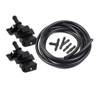 MKVAXR 2x buse de Jet pulvérisation lave-glace d'essuie-glace avant, for TOYOTA, for Corolla, Altis Camry Auris Highlander Matrix 4Runner Remplacement de la buse de lave-glace(Nozzle and 2m Hose)