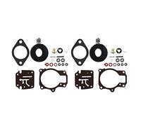 MKVAXR 2x Kit de reconstruction de carburateur avec flotteur, for Johnson, for Evinrude 50 55 60 HP Kit de joints de carburateur