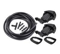 MKVAXR 2x Tuyau de buses d'essuie-glace pulvérisation lave-glace voiture, for TOYOTA, E120, for Corolla, Camry Sienna Avensis T25 Remplacement de la buse de lave-glace(Nozzle and 2m Hose)
