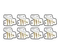 MKVAXR 4 jeux d'entretien de carburateur cylindre, for Jet, Kit réparation Cb400 moteur moto CB 400 pièces Kit de réparation de carburateur de moto(8 set)