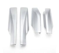 MKVAXR 4 pièces Capuchon de Coque d'extrémité de Rail de Barre de Couverture de galerie de Toit de Voiture, for Toyota, for RAV4, XA30 2006-2012 Galerie de Toit pour Voiture(Silver)