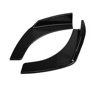 MKVAXR ABS noir 2 pièces universel voiture pare-chocs avant lèvre déflecteur becquet séparateur diffuseur Canard lèvre Protection, for VW, for Benz, for BMW, Garniture de becquet de voiture