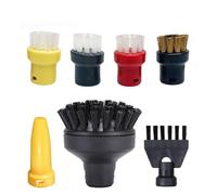 MKVAXR Accessoires de brosse de nettoyage for nettoyeur vapeur SC2 SC3 SC4 SC5 SC7 Brosses d'arrosage rondes Tête d'extension de buse Pièces détachées pour nettoyeur vapeur(HXL2222)