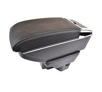 MKVAXR Accoudoir de Console centrale en cuir noir, boîte rangement, Support bras plateau, for Kia, Rio 3 Rio3 (UB) 2012 - 2016 Accoudoir central d'habitacle