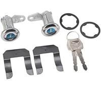MKVAXR Actionneur de Serrure de Porte Automatique Ensemble de Barillet Serrure Porte commutateur d'allumage Voiture 2 cylindres 5070001 antivol, pour Le Remplacement des clés, Camion F100