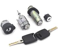MKVAXR Actionneur de Serrure de Porte Automatique Ensemble de Serrure Complet Interrupteur d'allumage Cylindre de Baril de Coffre de Porte Gauche, pour A6 C5 4B 4D0905855G 4B0905851B