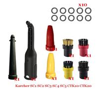 MKVAXR Aspirateur à vapeur for SC1 SC2 SC3 SC4 SC5 SC7 CTK10 CTK20 Pièces Tête de brosse Buse puissante Accessoires Pièces détachées pour nettoyeur vapeur(Set-4)