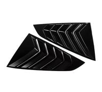 MKVAXR Autocollant de Garniture Couvercle volet latéral fenêtre arrière for Mustang 2024-2025, en Fibre Carbone ABS, Accessoires Noirs Couvercle de persienne de fenêtre de véhicule(Matte Black)