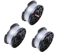 MKVAXR Bobine de Fil A6481 A6485 Compatible avec Les débroussailleuses Black Decker Reflex ST5530-GB GLC3630L20-GB STC1820PC-GB BESTA530-GB BESTA525-GB, Lot de 3 Bobine pour Coupe-Herbe