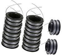 MKVAXR Bobines de Rechange for Coupe-Bordures Green Works SB00L00 ST60V ST60V-T0, 0,08 Pouce, 10 pièces Remplacement de la Bobine de la Tondeuse à Gazon
