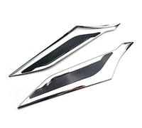 MKVAXR Cadre de moulage garniture couvercle lampe phare avant chromé ABS, for accessoires voiture Toyota, Raize 2020 Garniture de sourcil de phare antibrouillard de vo