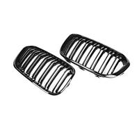 MKVAXR Calandre avant de remplacement, for BMW, for F20 F21 LCI 2015 2016 2017 16i 118i 120i 125i ABS, grilles noires brillantes Grille de radiateur