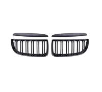 MKVAXR Calandre avant de voiture à double lamelle, for BMW, for série 3 E90 E91 320i 323i 328i 335i 2005 2006 2007 2008 paupières de capot de gril Grille de radiateur(Glossy Black)