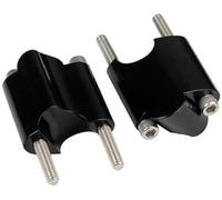 MKVAXR Clamphandlebar Riser Moto 1 Support de guidon rehausseur bloc hauteur montée 2 Kit d'extension, pour Sportster XL1200X Xl 48 2010-22 Pince de montage sur guidon(Schwarz)