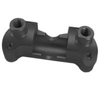 MKVAXR Clamphandlebar Riser Moto 30Mm 1-1/4 Guidon, pour Dyna Softail Fat Boy Bob Breakout Slim Deluxe Touring Road King Pince de montage sur guidon(Schwarz)