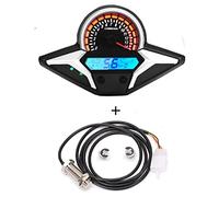 MKVAXR Compteur de groupe de jauges, for CBR250R CBR 250 2012 2013, compteur de vitesse universel for moto, tachymètre, compteur kilométrique Compteur de vitesse moto(With sensor1)