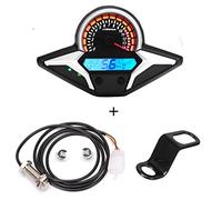 MKVAXR Compteur de groupe de jauges, for CBR250R CBR 250 2012 2013, compteur de vitesse universel for moto, tachymètre, compteur kilométrique Compteur de vitesse moto(With bracket)