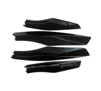 MKVAXR Coque d'extrémité de Barre de Toit, for Lexus, for RX350 RX400h RX330 2004 - 2009, Couvercle de Protection en Plastique ABS Noir, 4 pièces Galerie de Toit pour Voiture