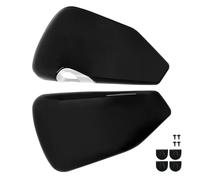MKVAXR Couvercle de Batterie côté Droit Gauche de Moto Noir, for Harley, Sportster XL Iron 883 1200 48 72 2014-up Accessoires Moto Cache latéral de la Batterie(Set)