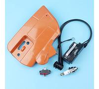 MKVAXR Couvercle d'embrayage de pignon Bobine d'allumage Interrupteur d'arrêt, for Husqvarna, 357 357XP 359 345 340 346XP 353 350 351 Tronçonneuse 537107801 Kit d'interrupteurs pour tronçonneuse