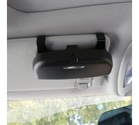 MKVAXR Étui à Lunettes, boîte de Rangement, Support de Lunettes de Soleil, for Peugeot, 208 2008 3008 HRV, for Civic, CRV, for Accord, Porte-Lunettes de Voiture(Double Buckle Black)