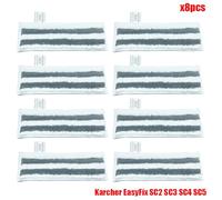 MKVAXR For aspirateur à main Easyfix SC2 SC3 SC4 SC5, accessoires, chiffons en microfibre for balai à vapeur, chiffon de rechange for balai à vapeur Pièces détachées pour nettoyeur vapeur(8pcs)