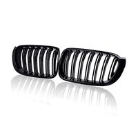 MKVAXR For BMW, for calandre F25 double ligne de remplacement avant noir brillant, for X3 F25 2014 2015 2016, for X4 F26 2015-2017 Grille de radiateur