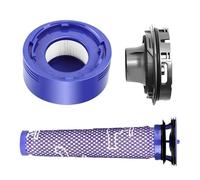 MKVAXR For Dyson, V7 V8 Installation d'aspirateur moteur couvercle arrière Kit de filtre avant et arrière pièces de couvercle arrière de moteur Couvercle du moteur d'aspirateur